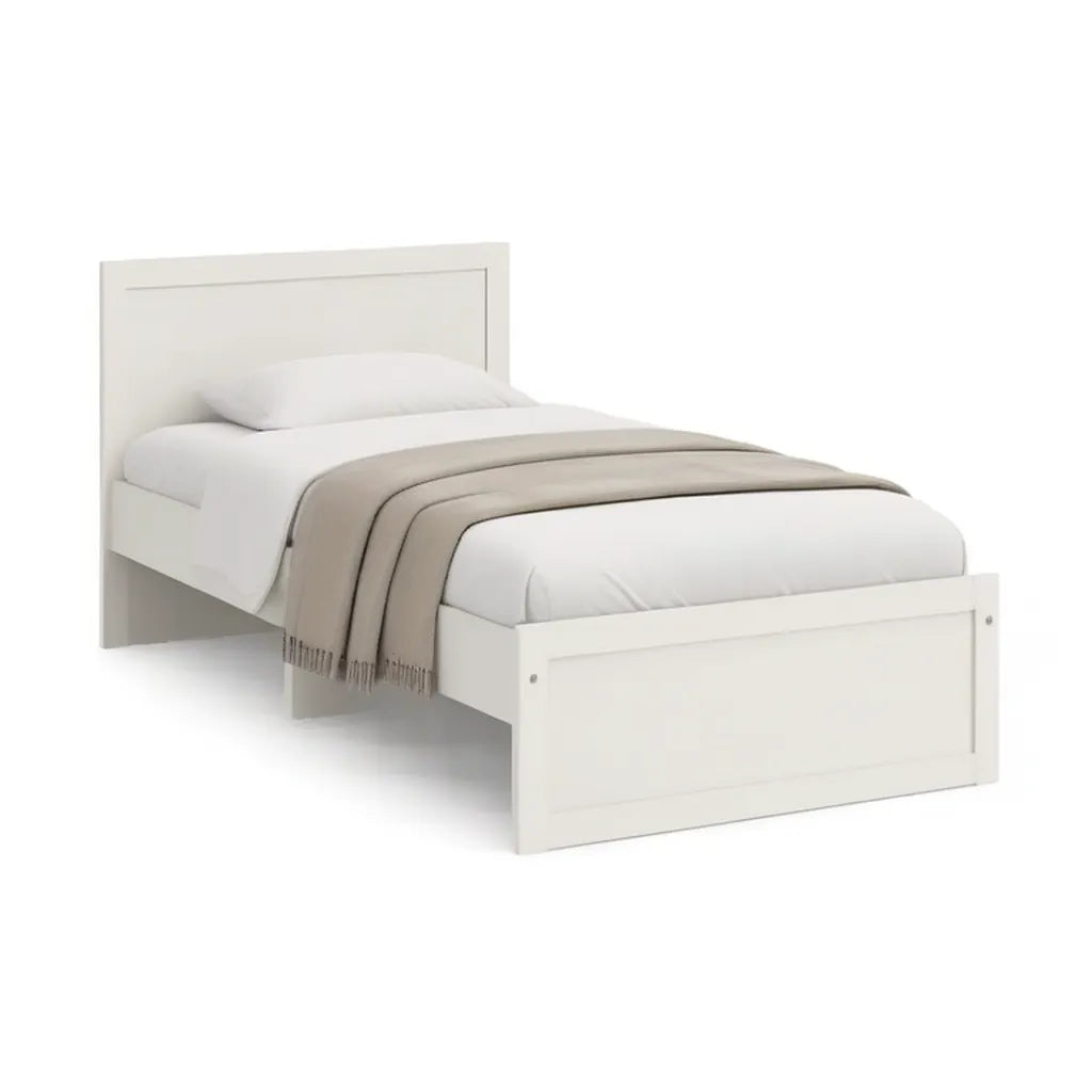 Łóżko pojedyncze rama 90 x 200 cm od MDF biały