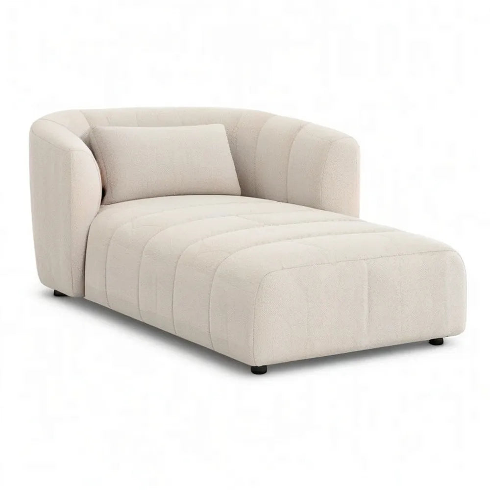 Szezlong, Chaiselongue 160 x 80 x 75 cm z tapicerką poliestrową i krem tapicerski