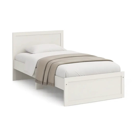 Łóżko pojedyncze rama 90 x 200 cm od MDF biały