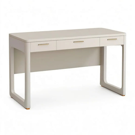 biurko 140 x 60 x 75 cm z 3 szufladami na bazie drewna